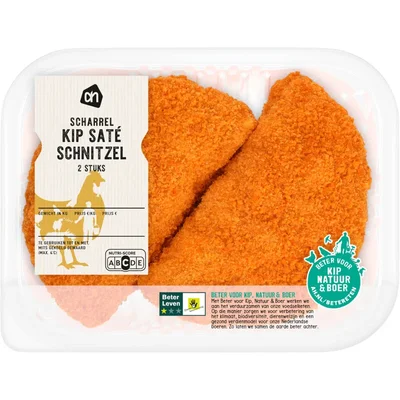 AH Scharrel kip saté schnitzel 2 stuks