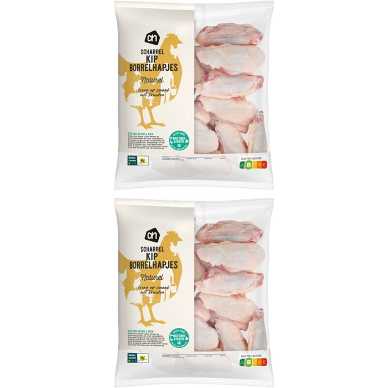 AH Scharrel kipborrelhapjes 2-pack