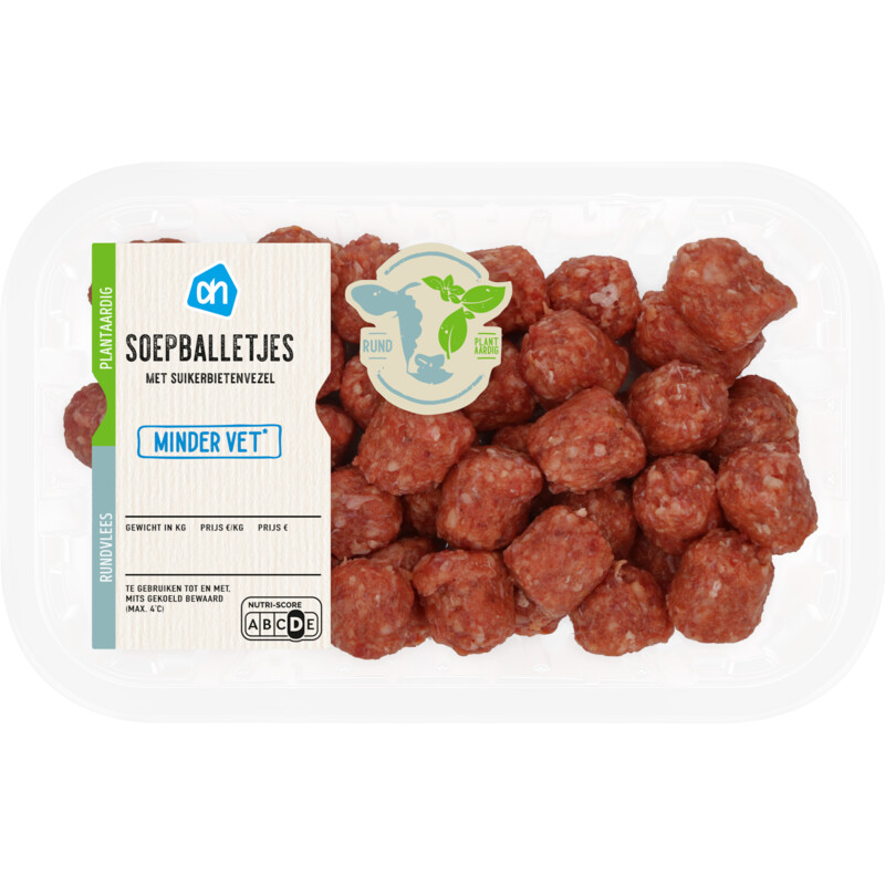 AH Soepballetjes minder vet