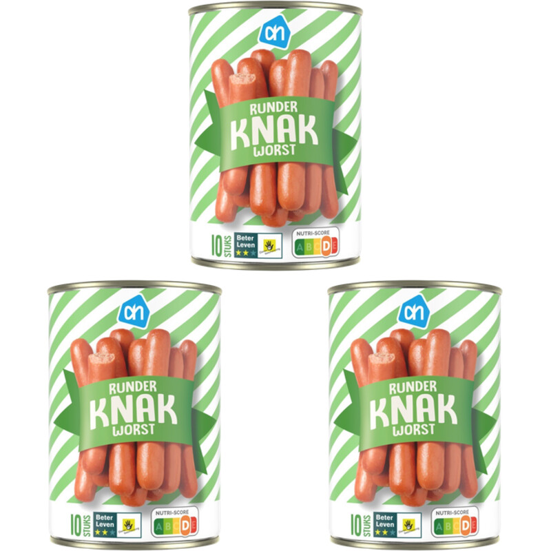 AH Runder knakworst 3x