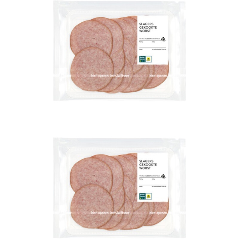AH Slagers gekookte worst 2-pack