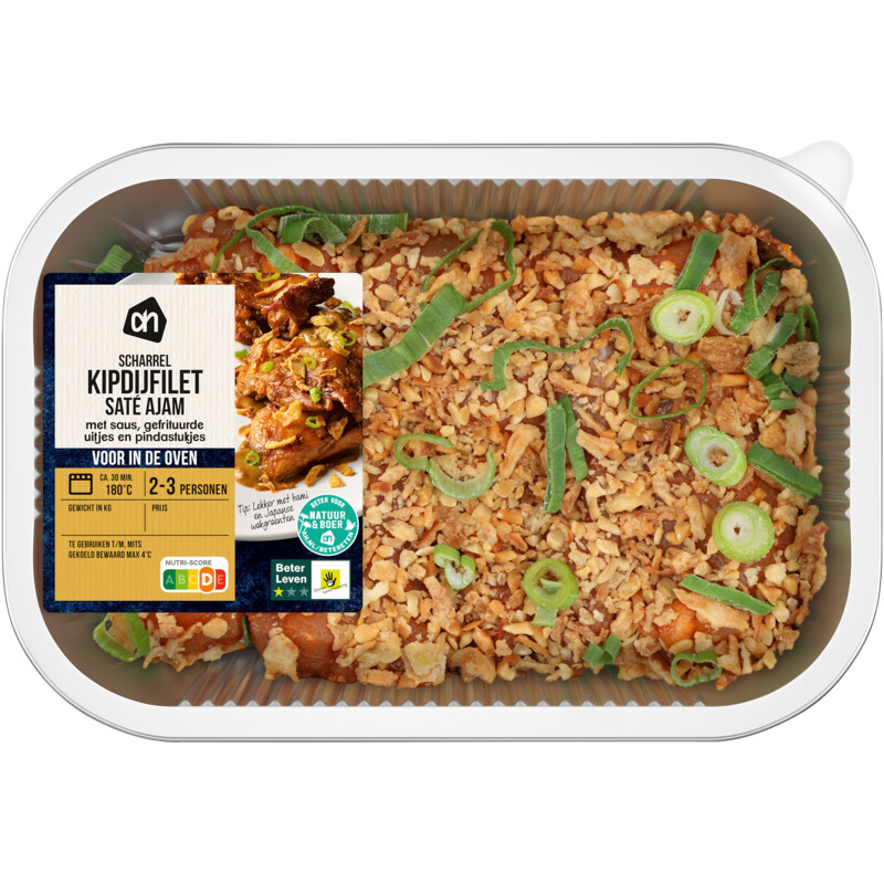 AH Ovenschotel scharrel kip sate ajam