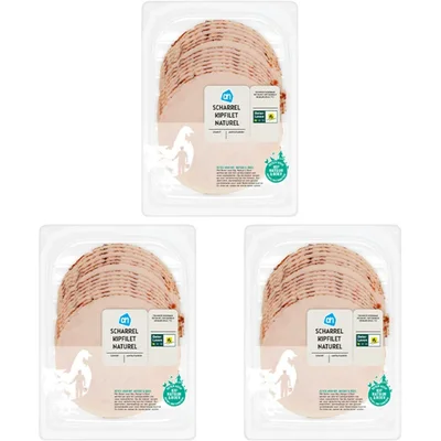 AH Scharrel kipfilet naturel 3-pack