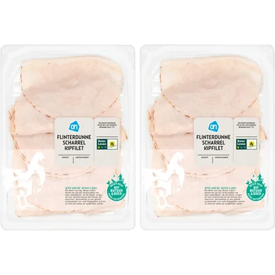 AH Scharrel flinterdunne kipfilet 2-pack
