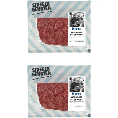 Streeckgenoten Nostalgische gerookte ossenworst 2-pack