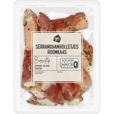 AH Serranohamrolletjes roomkaas
