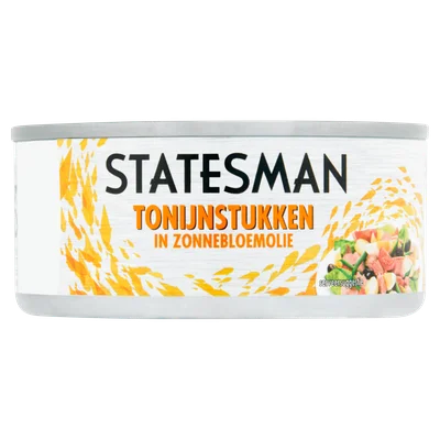 Statesman Tonijn stukken in zonnebloemolie