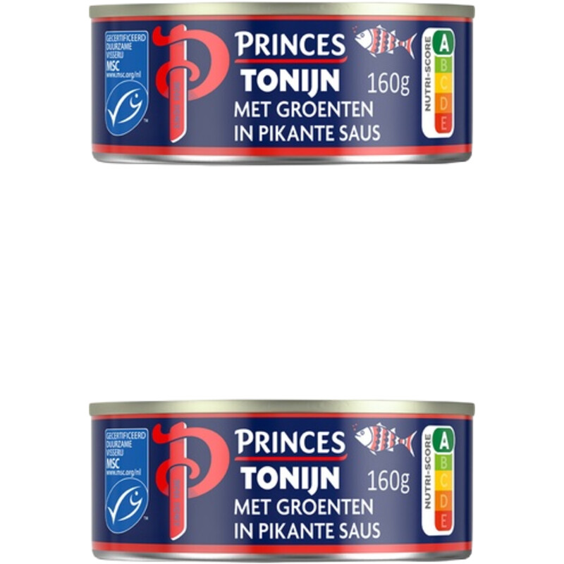 Princes tonijnstukken met groenten 2-pack