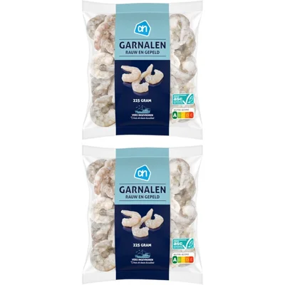 AH Garnalen rauw en gepeld 2-pack