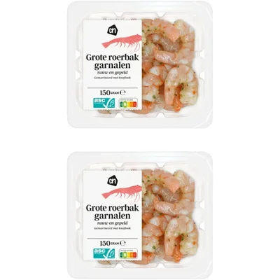 AH Grote roerbak garnalen knoflook 2-pack