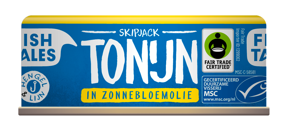 Fish Tales Skipjack tonijn in zonnebloemolie