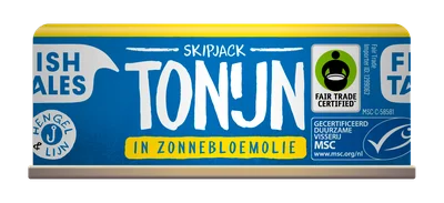 Fish Tales Skipjack tonijn in zonnebloemolie