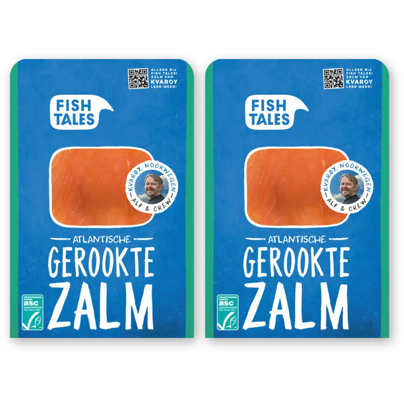 Fish Tales Atlantische gerookte zalm 2-pack
