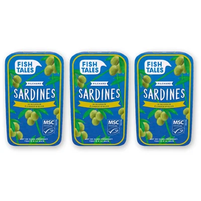 Fish Tales Sardines in olijfolie 3-pack