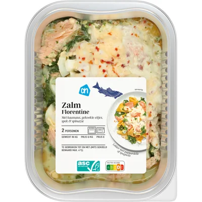 AH Ovenschotel zalm florentine