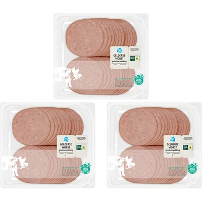 AH Gelderse gekookte worst 3-pack