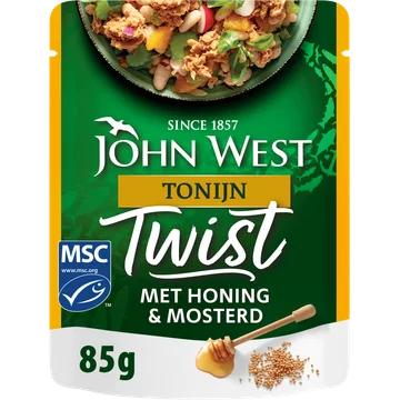 John West Twist tonijn met honing & mosterd