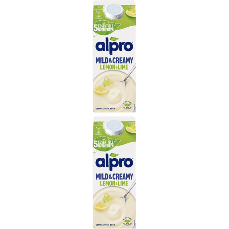 Alpro Mild & creamy citroen limoen 2-pack