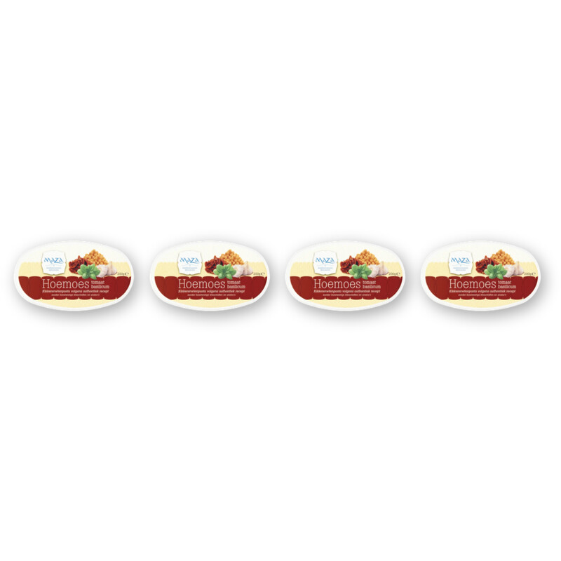 Maza Hoemoes tomaat basilicum 4-pack