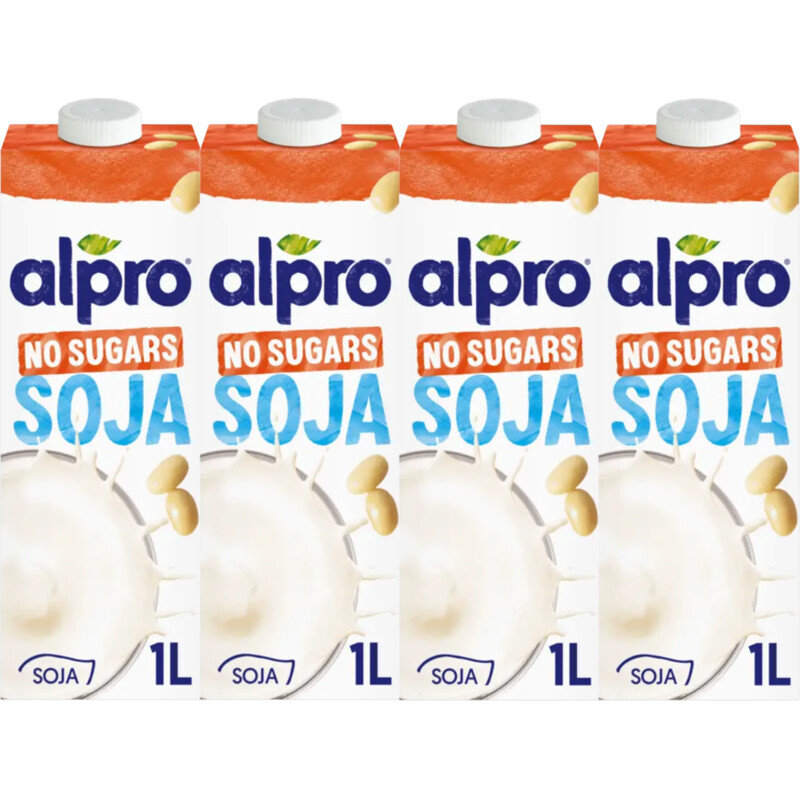 Alpro Sojadrink zonder suikers 4-pack