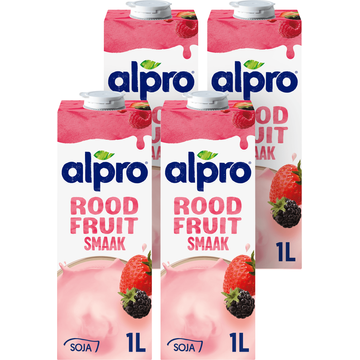 Alpro Sojadrink rode vruchten 4-pack
