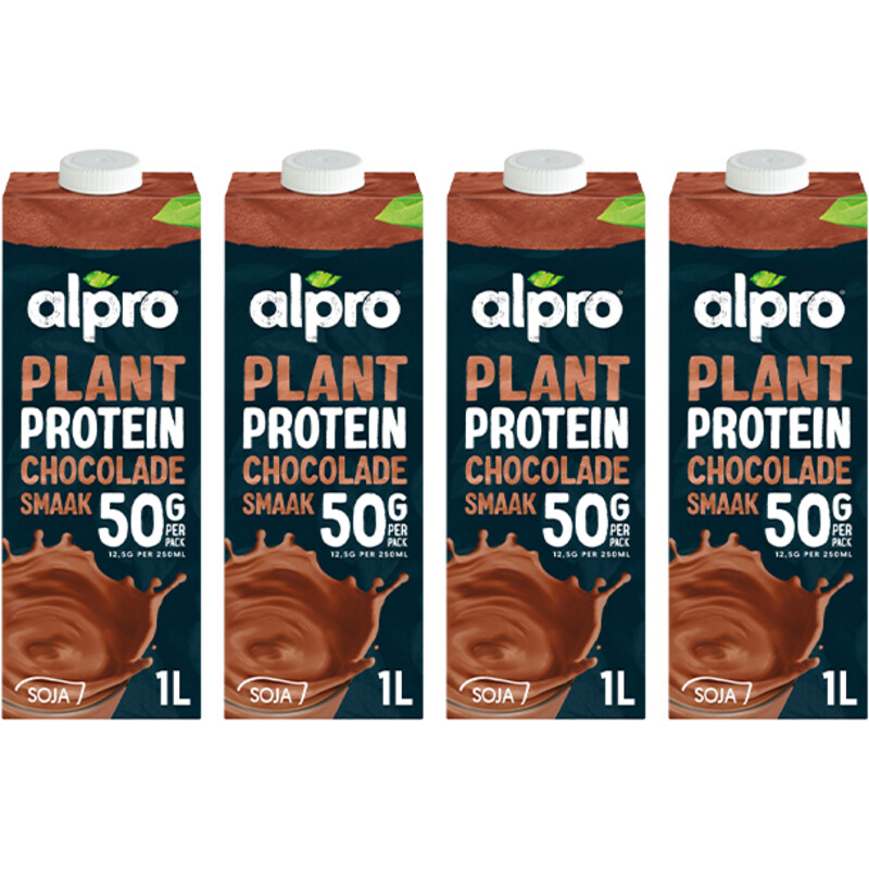 Alpro Protein sojadrink chocolade 4-pack