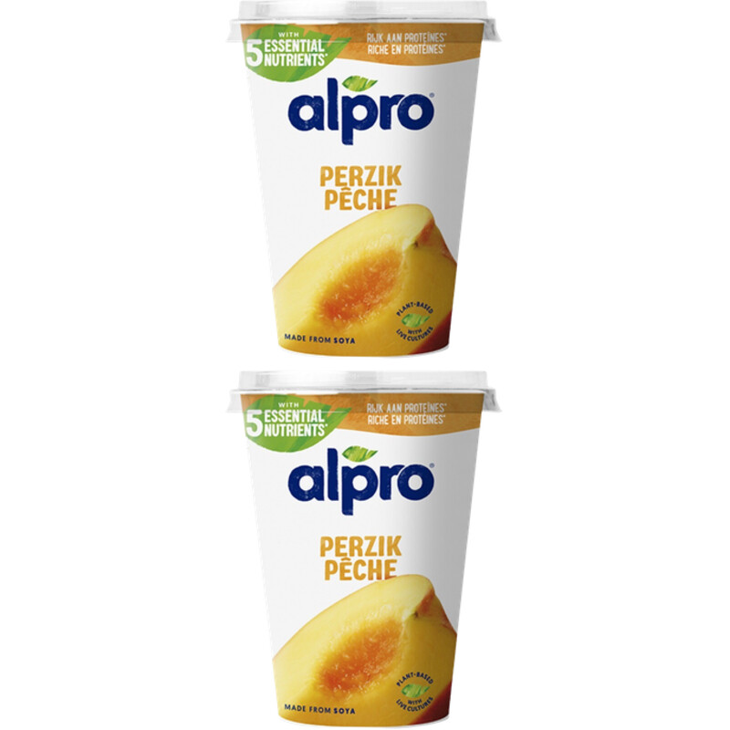Alpro Plantaardig variatie perzik 2-pack
