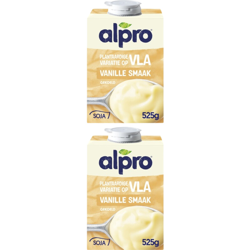 Alpro Plantaardige vla vanillesmaak 2-pack