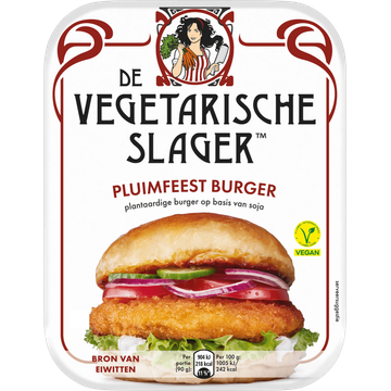 Vegetarische Slager Vegan pluimfeestburger