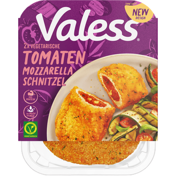 Valess Vegetarische tomaat mozzarella schnitzel