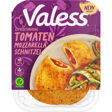 Valess Vegetarische tomaat mozzarella schnitzel