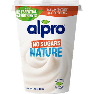 Alpro Plantaardige variatie yoghurt no sugars