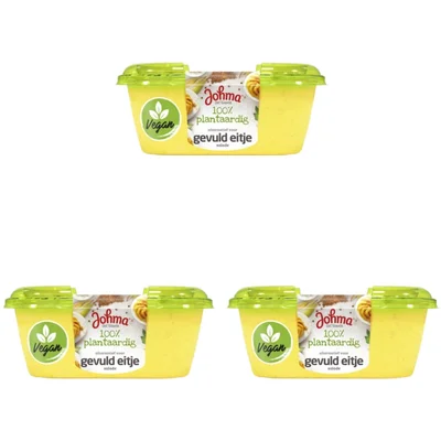 Johma 100% plantaardig gevulde eitje 3-pack