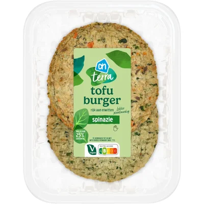 AH Terra Tofu burger spinazie