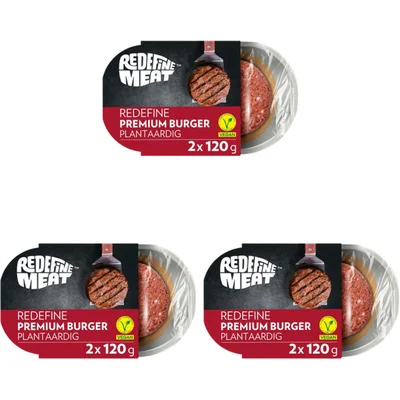 Redefine Meat Premium burgers 3-pack