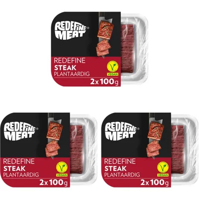 Redefine Meat Flank steak 3-pack