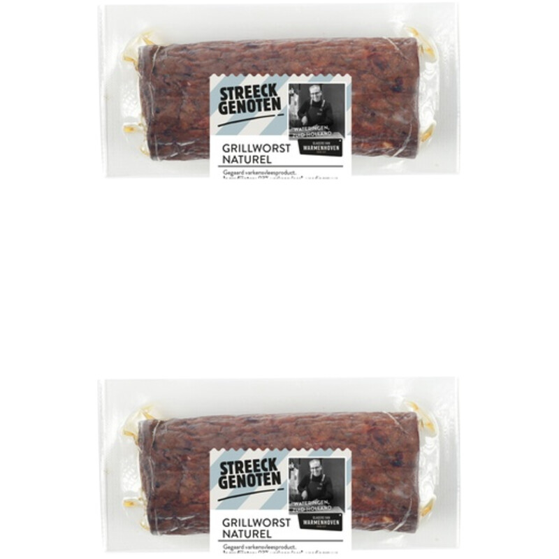 AH Grillworst naturel stukje 2-pack