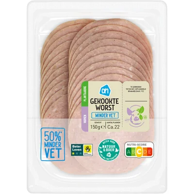 AH Gekookte worst minder vet