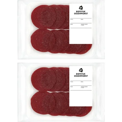 AH biefstuk ossenworst plakjes 2-pack