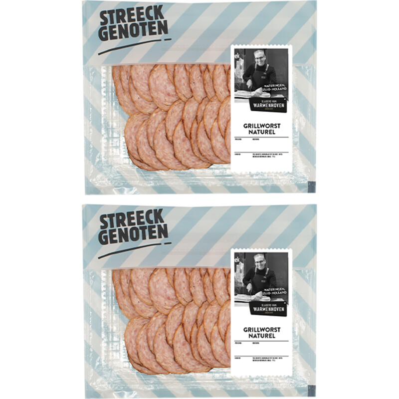 Streeckgenoten Grillworst naturel 2-pack