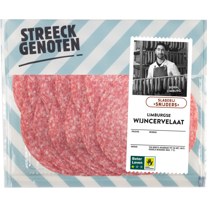 Streeckgenoten Limburgs wijncervelaat