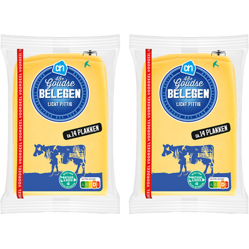 AH Goudse belegen 48+ plakken groot 2-pack
