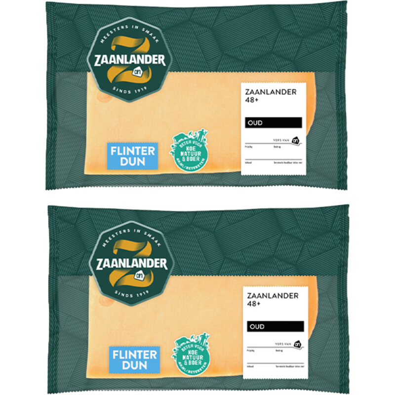 AH Zaanlander Oud 48+ plakken flinterdun 2-pack