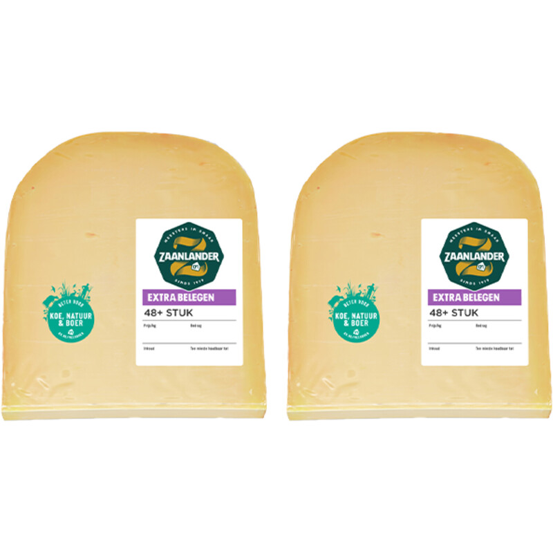 AH Zaanlander extra belegen 48+ stuk 2-pack