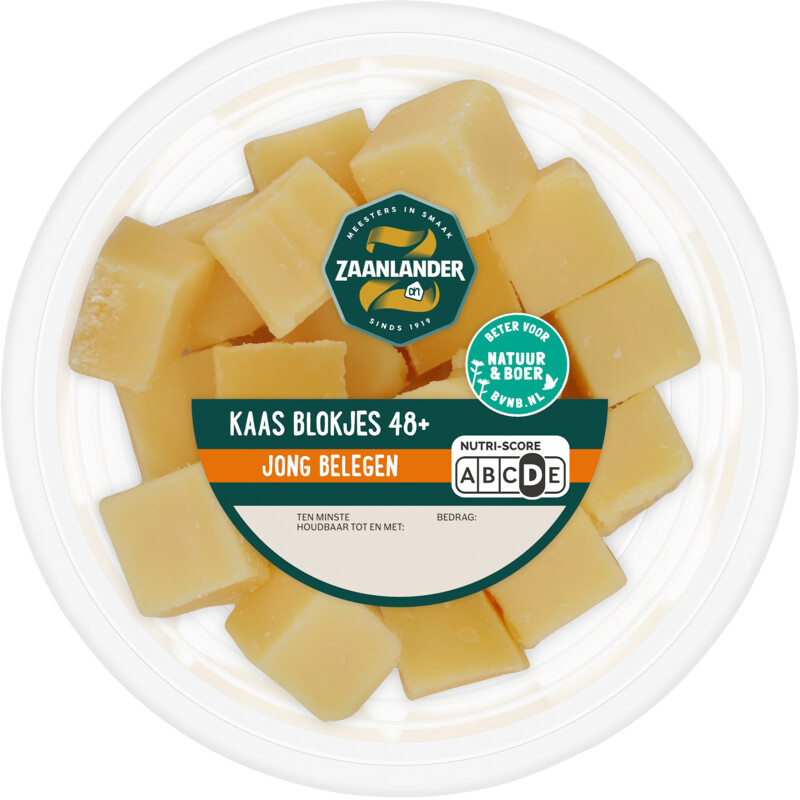 AH Zaanlander Kaasblokjes jong belegen 48+
