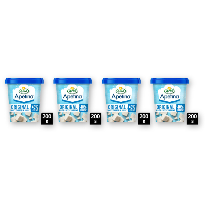 Arla Apetina white cheese in brine 40% 4-pack