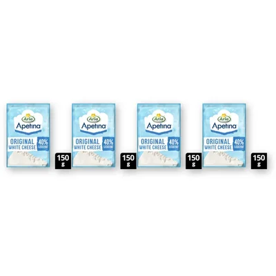 Arla Apetina white cheese 40% less fat 4-pack