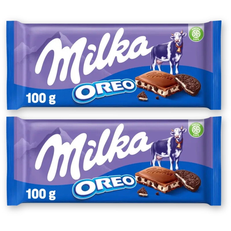 Milka Chocoladereep Oreo 2-pack