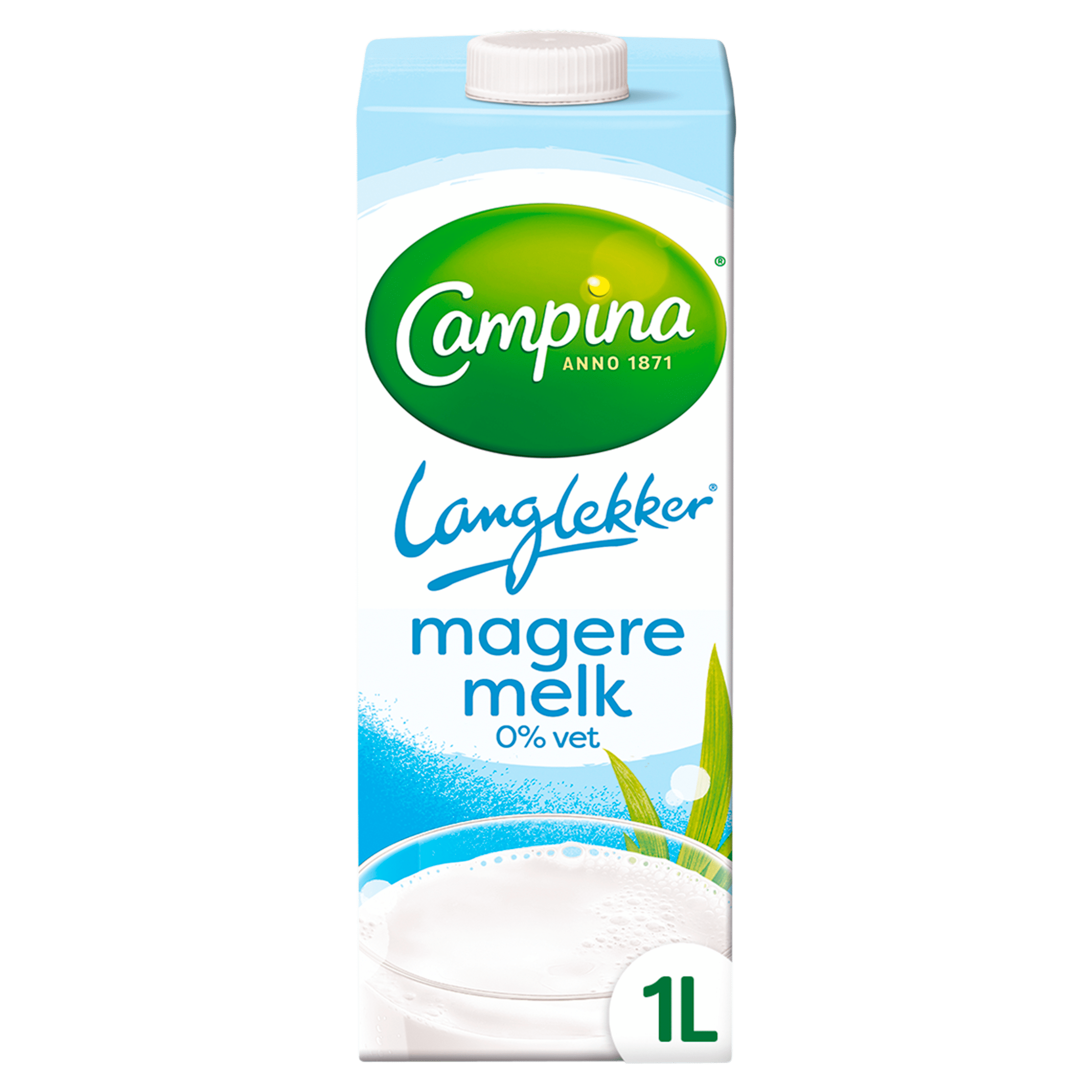 Campina Langlekker magere melk 0% vet