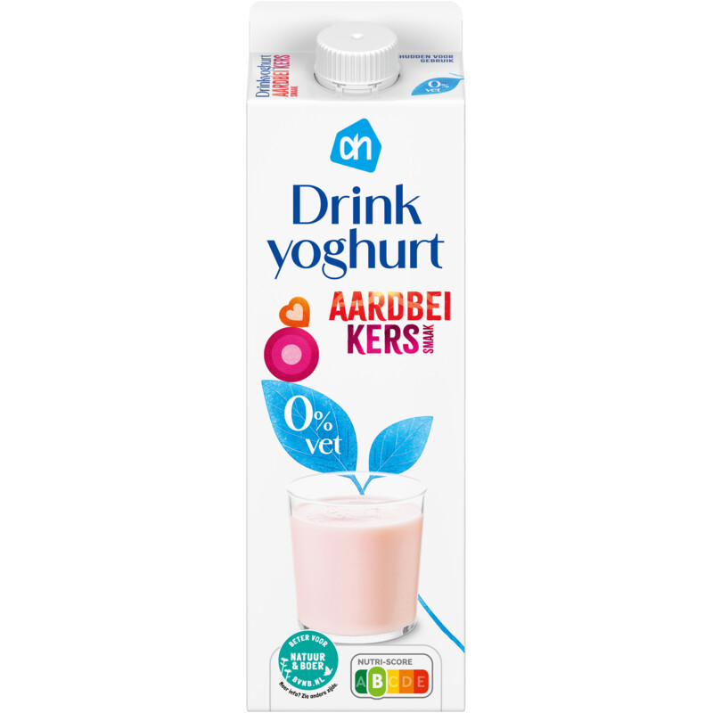 AH Drinkyoghurt aardbei kerssmaak